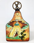 American Darling ADKRM138 Hand Painted Genuine Leather Keyring
