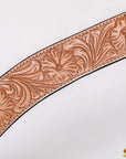 HILASON Western Horse Headstall Breast Collar Set Tack Genuine American Leather Floral Tan