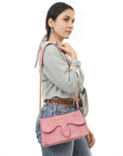 American Darling Suede Bag Genuine Leather Clutch Bag