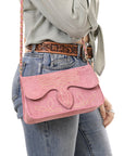 American Darling Suede Bag Genuine Leather Clutch Bag