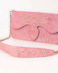 American Darling Suede Bag Genuine Leather Clutch Bag