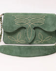 American Darling Suede Bag Genuine Leather Clutch Bag
