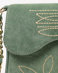American Darling Suede Bag Genuine Leather Clutch Bag