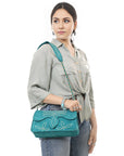 American Darling Suede Bag Genuine Leather Clutch Bag