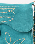 American Darling Suede Bag Genuine Leather Clutch Bag