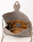 American Darling Suede Bag Genuine Leather Clutch Bag