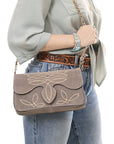 American Darling Suede Bag Genuine Leather Clutch Bag
