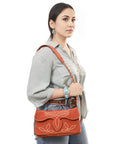 American Darling Suede Bag Genuine Leather Clutch Bag