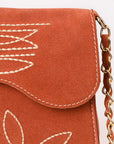 American Darling Suede Bag Genuine Leather Clutch Bag