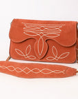 American Darling Suede Bag Genuine Leather Clutch Bag