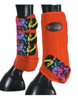 HILASON L M S Horse Rear Hind Leg Sport Boots Printed Hind Rear Leg Boots