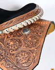 HILASON Western Horse Saddle Ranch Roping Roper American Leather Tan