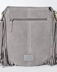 American Darling Crossbody Genuine Suede Leather Women's Bag Western Handbag Purse | Hand tooled