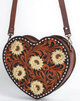 American Darling Canteen Hand Tooled Genuine Leather women bag western handbag purse