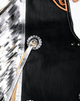 Hilason Western Pro Rodeo Bull Riding Chaps Leather Youth Kid