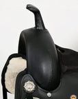 Hilason Western Horse Flex Tree Saddle Cordura Synthetic Trail Pleasure Black