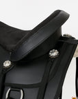 Hilason Western Horse Flex Tree Saddle Cordura Synthetic Trail Pleasure Black
