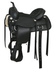 Hilason Western Horse Flex Tree Saddle Cordura Synthetic Trail Pleasure Black