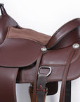 Hilason Western Horse Flex Tree Saddle Cordura Synthetic Trail Pleasure Brown