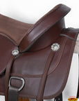 Hilason Western Horse Flex Tree Saddle Cordura Synthetic Trail Pleasure Brown