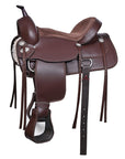 Hilason Western Horse Flex Tree Saddle Cordura Synthetic Trail Pleasure Brown