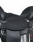 Hilason Western Horse Flex Tree Saddle Cordura Synthetic Trail Pleasure Black