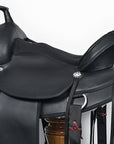 Hilason Western Horse Flex Tree Saddle Cordura Synthetic Trail Pleasure Black