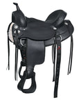 Hilason Western Horse Flex Tree Saddle Cordura Synthetic Trail Pleasure Black
