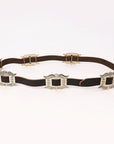 American Darling Genuine Leather Women Belt Dark Brown With Concho 51 Inches