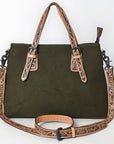 American Darling Tote Hand Tooled Saddle Blanket Genuine Leather Women Bag Western Handbag Purse