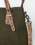 American Darling Tote Hand Tooled Saddle Blanket Genuine Leather Women Bag Western Handbag Purse