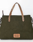 American Darling Tote Hand Tooled Saddle Blanket Genuine Leather Women Bag Western Handbag Purse