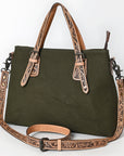 American Darling Tote Hand Tooled Saddle Blanket Genuine Leather Women Bag Western Handbag Purse