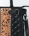 American Darling Tote Hand Tooled Genuine Leather Women Bag Western Handbag Purs