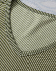Corded Short Sleeve V-Neck Top