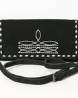 American Darling Western Small Cross Body Genuine Leather Handbag Purse Wallet Bag For Women Girls