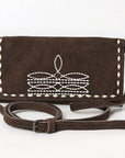 American Darling Western Small Cross Body Genuine Leather Handbag Purse Wallet Bag For Women Girls