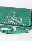 American Darling Western Small Cross Body Genuine Leather Handbag Purse Wallet Bag For Women Girls