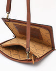 American Darling Portfolio Bag Beautifully Hand Tooled Leather women