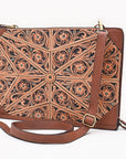 American Darling Portfolio Bag Beautifully Hand Tooled Leather women