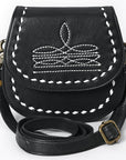 American Darling Crossbody Hand Tooled Genuine Leather women bag western handbag purse