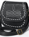 American Darling Crossbody Hand Tooled Genuine Leather women bag western handbag purse