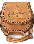 American Darling Crossbody Hand Tooled Genuine Leather women bag western handbag purse