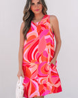 Bridget Abstract Floral Mini Dress