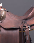 15 In Western Horse Wade Saddle Geniuine Leather Ranch Roping Dark Brown
