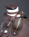 15 In Western Horse Wade Saddle Geniuine Leather Ranch Roping Dark Brown
