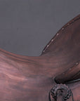 15 In Western Horse Wade Saddle Geniuine Leather Ranch Roping Dark Brown