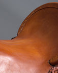15 In HILASON Western Horse Wade Saddle Genuine Leather Ranch Roping Brown