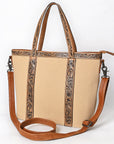 American Darling Tote Hand Tooled Saddle Blanket Genuine Leather Women Bag Western Handbag Purse