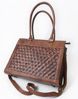 American Darling Tote Beautifully Basketweave toloed Leather women bag
